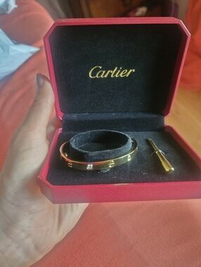 Gold Luxury- bangle, Love style